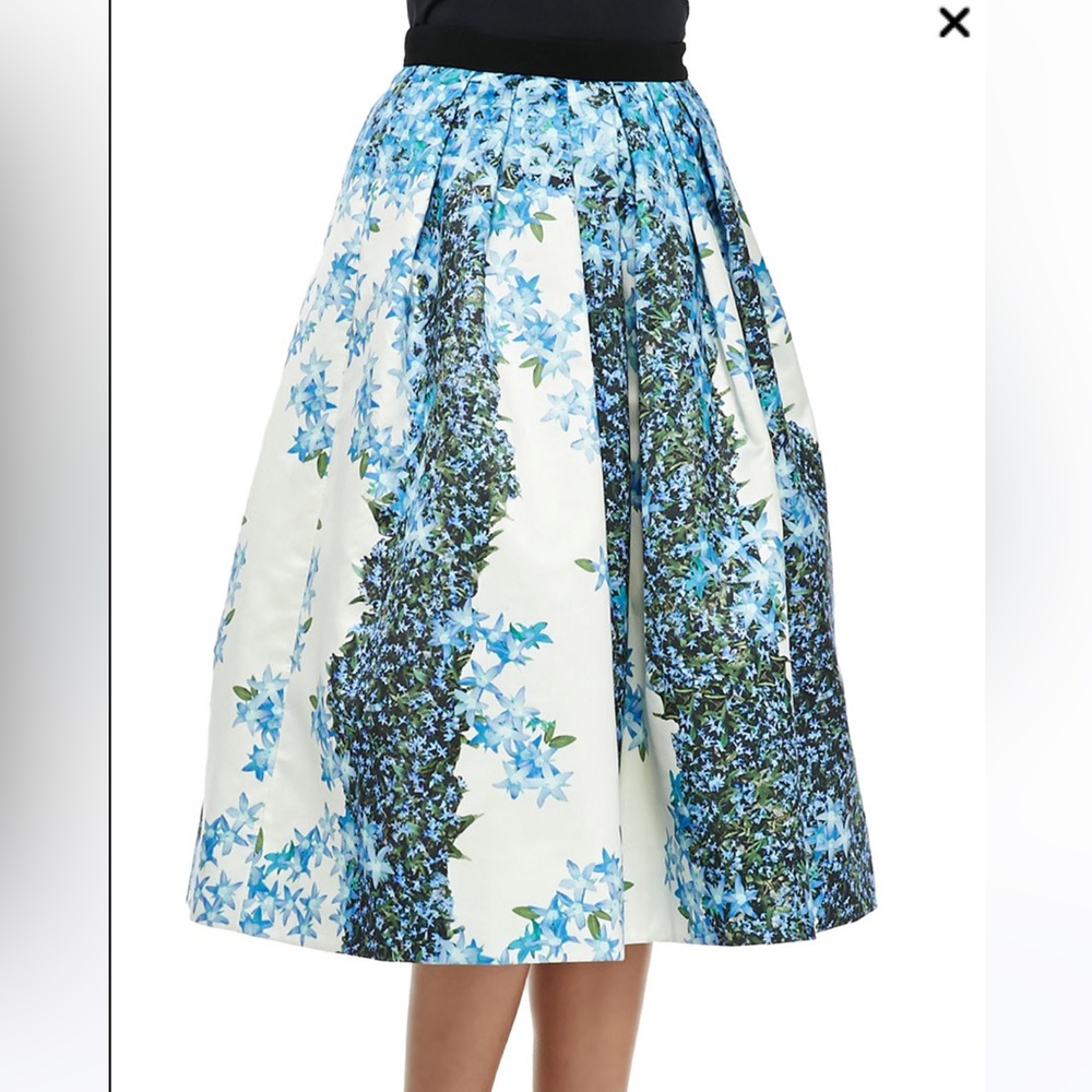 💙Tibi 100% Silk Sidewalk Floral Midi Skirt, brand new with tags - Picture 8 of 15